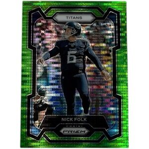 2023‎ Panini Prizm - Nick Folk #208 Green Wave Prizm